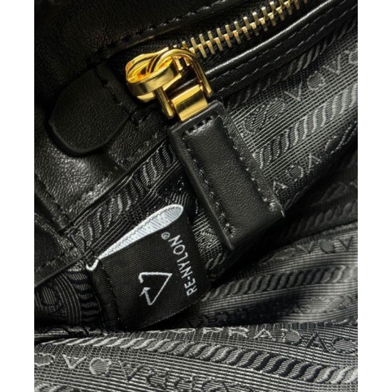 Replica Prada Re-Nylon Small Top-handle Bag With Padlock 1BB133 Black Fake Replica Prada Re-Nylon Small Top-handle Bag With Padlock 1BB133 Black Fake