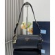Replica Prada Medium Re-Nylon houlder Bag With Padlock 1BC233 Black Fake Replica Prada Medium Re-Nylon houlder Bag With Padlock 1BC233 Black Fake