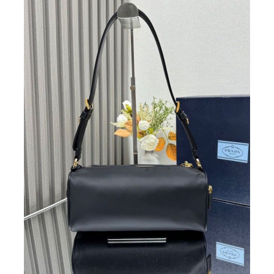 Replica Prada Medium Re-Nylon houlder Bag With Padlock 1BC233 Black Fake Replica Prada Medium Re-Nylon houlder Bag With Padlock 1BC233 Black Fake