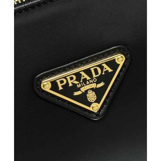 Replica Prada Medium Re-Nylon houlder Bag With Padlock 1BC233 Black Fake Replica Prada Medium Re-Nylon houlder Bag With Padlock 1BC233 Black Fake