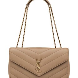 Replica YSL Saint Laurent Loulou Bag Medium Matelasse Apricot Fake