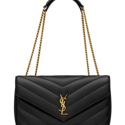 Replica YSL Saint Laurent Loulou Bag Medium Matelasse Black Fake