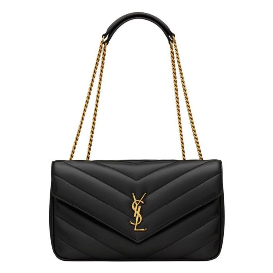 Replica YSL Saint Laurent Loulou Bag Medium Matelasse Black Fake Replica YSL Saint Laurent Loulou Bag Medium Matelasse Black Fake