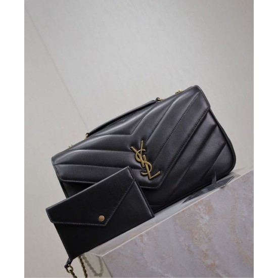 Replica YSL Saint Laurent Loulou Bag Medium Matelasse Black Fake Replica YSL Saint Laurent Loulou Bag Medium Matelasse Black Fake