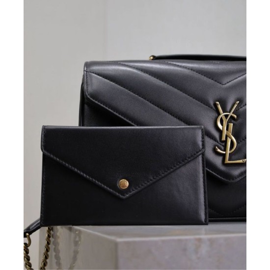 Replica YSL Saint Laurent Loulou Bag Medium Matelasse Black Fake Replica YSL Saint Laurent Loulou Bag Medium Matelasse Black Fake