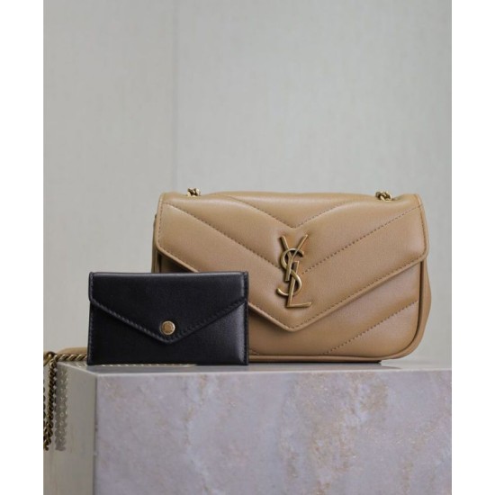 Replica YSL Saint Laurent Loulou Mini Bag Apricot Fake Replica YSL Saint Laurent Loulou Mini Bag Apricot Fake