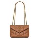 Replica YSL Saint Laurent Toy Puffer Bag Lambskin Coffee Fake