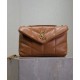 Replica YSL Saint Laurent Toy Puffer Bag Lambskin Coffee Fake