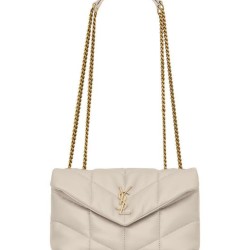 Replica YSL Saint Laurent Toy Puffer Bag Lambskin Cream Fake