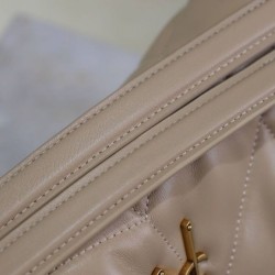 Replica YSL Saint Laurent Puffer Small Bag Nappa Apricot Fake