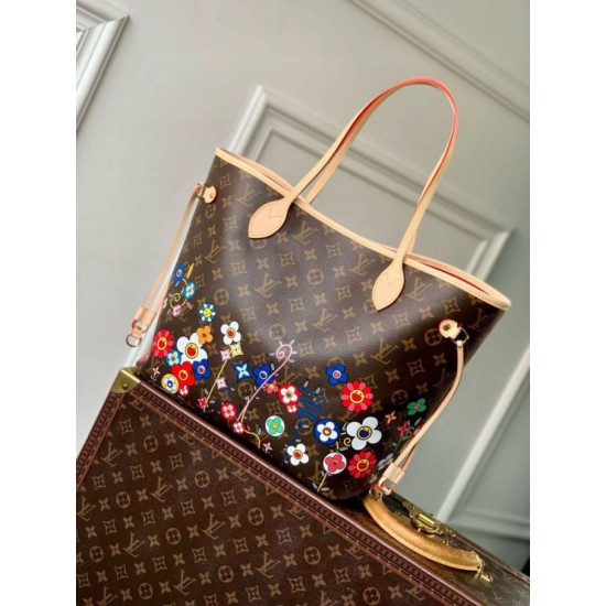 Replica Louis Vuitton LV x TM Neverfull MM Bag Monogram Canvas M13271 Fake Replica Louis Vuitton LV x TM Neverfull MM Bag Monogram Canvas M13271 Fake