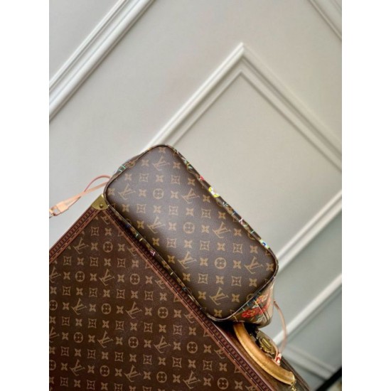 Replica Louis Vuitton LV x TM Neverfull MM Bag Monogram Canvas M13271 Fake Replica Louis Vuitton LV x TM Neverfull MM Bag Monogram Canvas M13271 Fake