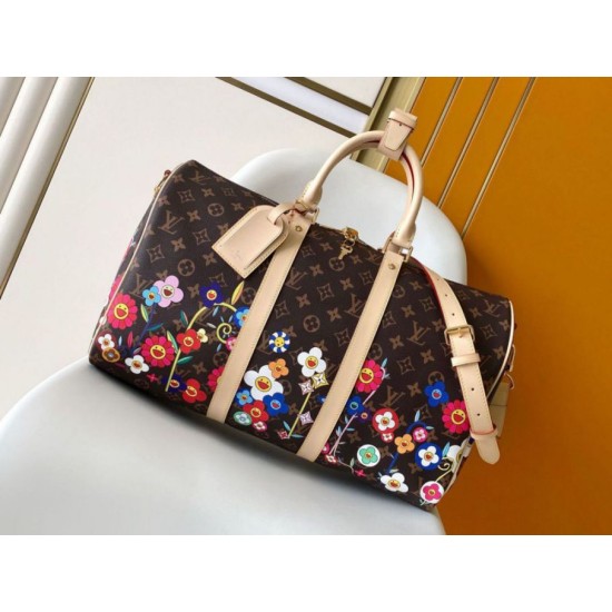 Replica Louis Vuitton LV x TM Keepall Bandouliere 45 Bag Monogram Canvas M14182 Fake Replica Louis Vuitton LV x TM Keepall Bandouliere 45 Bag Monogram Canvas M14182 Fake