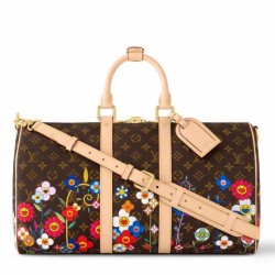 Replica Louis Vuitton LV x TM Keepall Bandouliere 45 Bag Monogram Canvas M14182 Fake
