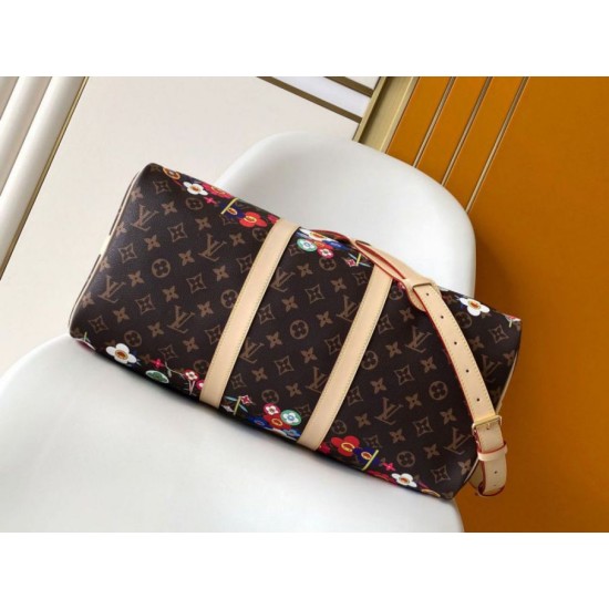 Replica Louis Vuitton LV x TM Keepall Bandouliere 45 Bag Monogram Canvas M14182 Fake Replica Louis Vuitton LV x TM Keepall Bandouliere 45 Bag Monogram Canvas M14182 Fake