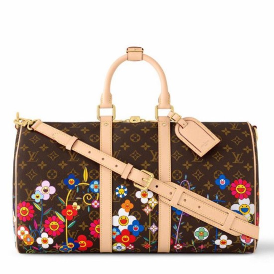 Replica Louis Vuitton LV x TM Keepall Bandouliere 45 Bag Monogram Canvas M14182 Fake Replica Louis Vuitton LV x TM Keepall Bandouliere 45 Bag Monogram Canvas M14182 Fake