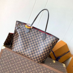 Replica Louis Vuitton Neverfull MM Bag Damier Ebene Canvas N40599 Fake