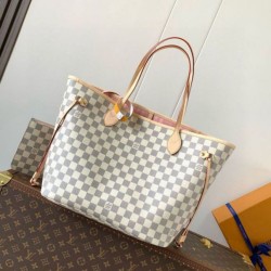 Replica Louis Vuitton Neverfull MM Bag Damier Azur Canvas N40603 Fake