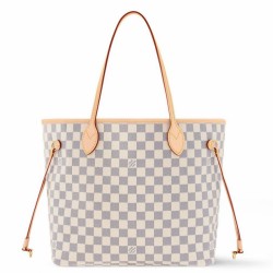 Replica Louis Vuitton Neverfull MM Bag Damier Azur Canvas N40603 Fake