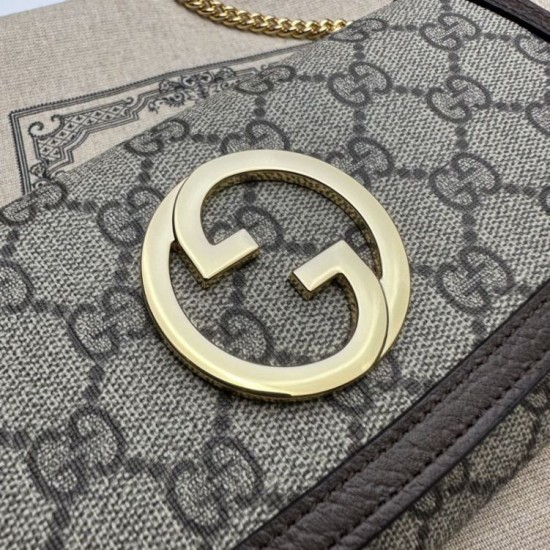 Replica Gucci Blondie continental chain wallet 725215 Brown Replica Gucci Blondie continental chain wallet 725215 Brown Fake