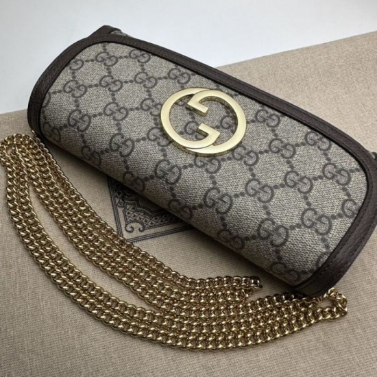 Replica Gucci Blondie continental chain wallet 725215 Brown Replica Gucci Blondie continental chain wallet 725215 Brown Fake