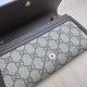 Replica Gucci Blondie continental chain wallet 725215 Brown Replica Gucci Blondie continental chain wallet 725215 Brown Fake