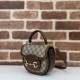 Replica Gucci Horsebit 1955 mini top handle bag 781387 Brown Fake