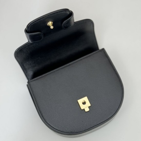 Replica Gucci Horsebit 1955 mini top handle bag 781387 Black Fake