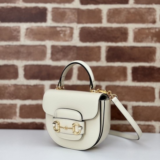 Replica Gucci Horsebit 1955 mini top handle bag 781387 Beige Fake
