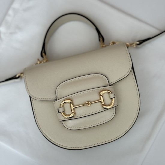 Replica Gucci Horsebit 1955 mini top handle bag 781387 Beige Fake
