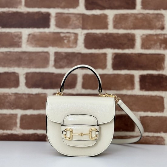 Replica Gucci Horsebit 1955 mini top handle bag 781387 Beige Fake
