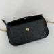 Replica Gucci GG super mini shoulder bag 781554 Black Fake