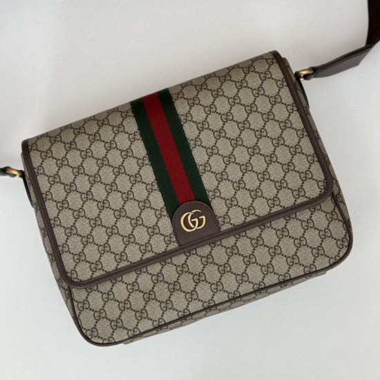 Replica Gucci Ophidia Men messenger bag Brown Fake
