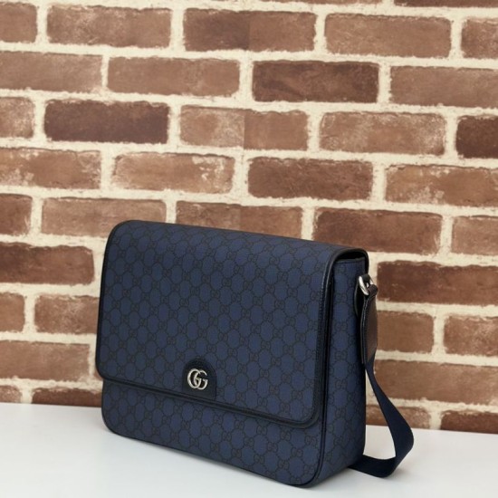Replica Gucci Ophidia Men messenger bag Dark Blue Fake