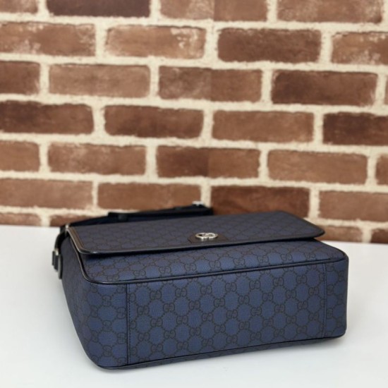 Replica Gucci Ophidia Men messenger bag Dark Blue Fake