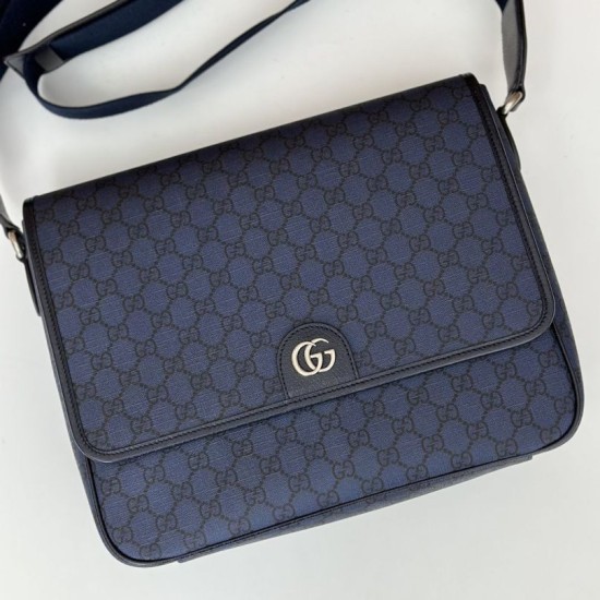 Replica Gucci Ophidia Men messenger bag Dark Blue Fake