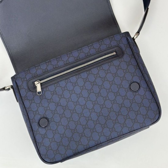 Replica Gucci Ophidia Men messenger bag Dark Blue Fake