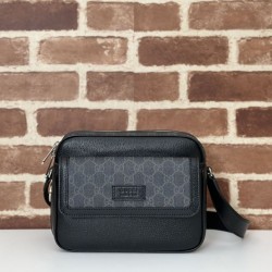 Replica Gucci Small GG Men Crossbody bag with tag 795464 Black Fake