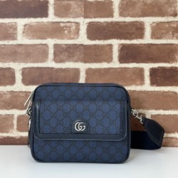 Replica Gucci Ophidia Men Small crossbody bag 802170 Dark Blue Fake