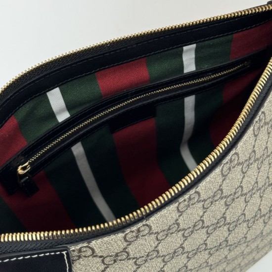 Replica Gucci GG Emblem 815217 Medium Shoulder Bag Black Replica Gucci GG Emblem 815217 Medium Shoulder Bag Black Fake
