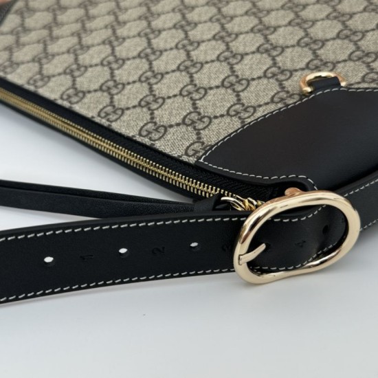 Replica Gucci GG Emblem 815217 Medium Shoulder Bag Black Replica Gucci GG Emblem 815217 Medium Shoulder Bag Black Fake