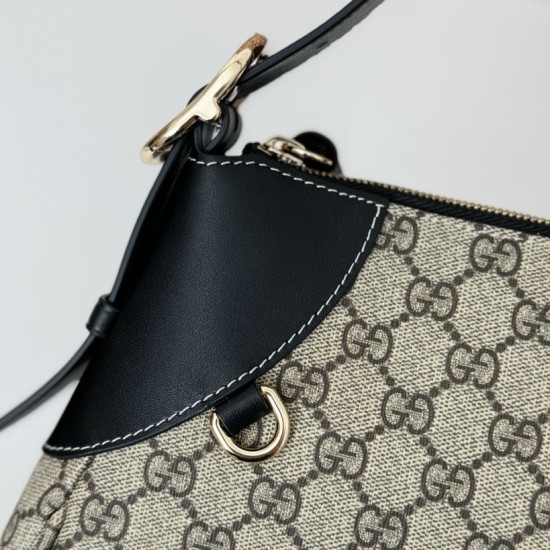 Replica Gucci GG Emblem 815217 Medium Shoulder Bag Black Replica Gucci GG Emblem 815217 Medium Shoulder Bag Black Fake