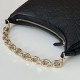 Replica Gucci 820453 GG Emblem medium shoulder bag black Fake