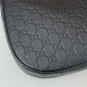 Replica Gucci 820453 GG Emblem medium shoulder bag black Fake