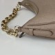 Replica Gucci 820453 GG Emblem medium shoulder bag Taupe Fake