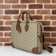 Replica Gucci 821149 GG Emblem medium briefcase Bag Brown Replica Gucci 821149 GG Emblem medium briefcase Bag Brown Fake