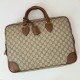 Replica Gucci 821149 GG Emblem medium briefcase Bag Brown Replica Gucci 821149 GG Emblem medium briefcase Bag Brown Fake