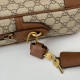 Replica Gucci 821149 GG Emblem medium briefcase Bag Brown Replica Gucci 821149 GG Emblem medium briefcase Bag Brown Fake