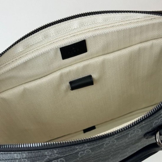 Replica Gucci 821149 GG Emblem medium briefcase Bag Black Replica Gucci 821149 GG Emblem medium briefcase Bag Black Fake