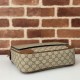 Replica Gucci 821154 GG Emblem medium Men crossbody bag Brown Fake